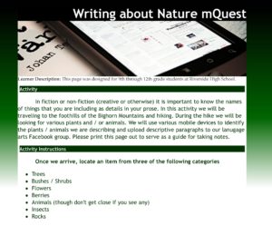 mQuest Writing Screenshot